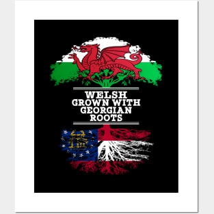 Welsh Grown With Georgian Roots - Gift for Georgian With Roots From Georgia Posters and Art